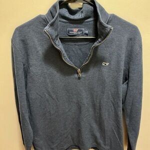 Vineyard Vines Men's Dark Blue Zip-Up Sweater